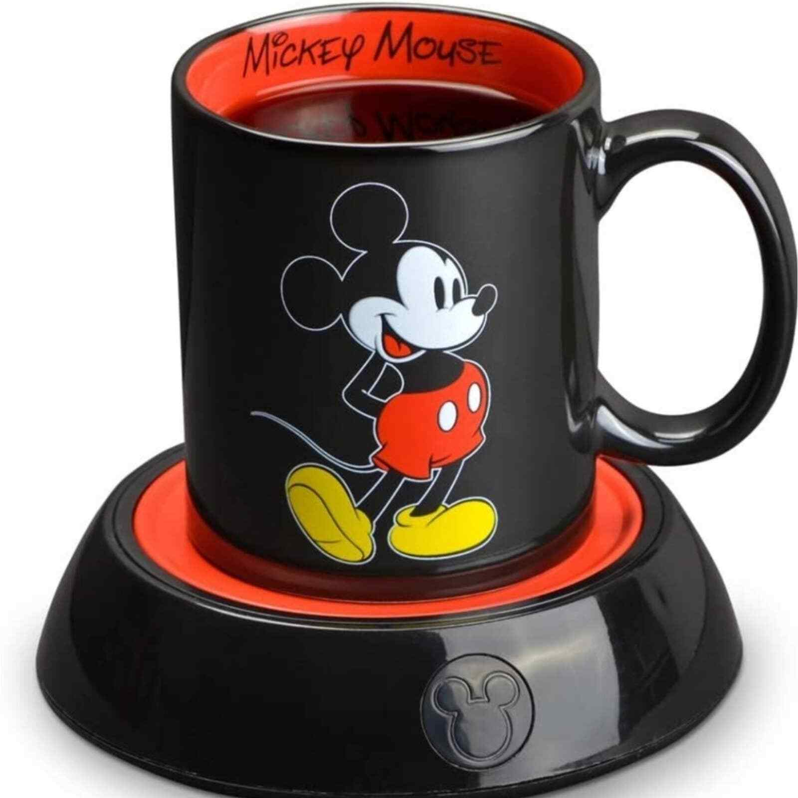 New  Disney mickey Mouse Mug Warmer  W mug Keeps hot beverages and soups Warm  - $34.95