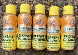 Arm &amp; Hammer Essentials Cleaner &amp; Degreaser Refill Concentrate Lot Of 5 New - £18.63 GBP