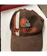 Rare Cleveland Browns NFL Official Logo Athletics 1990s Vintage Cap Stra... - £31.50 GBP