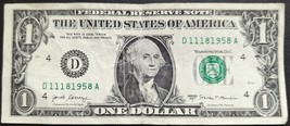 US$1 Fancy Banknote 2017A  Birthday/Anniversary Note November 18 1958 - $18.95