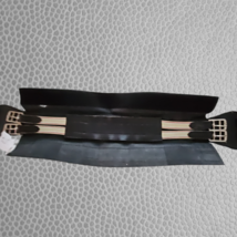 Black Dressage Girth Leather Size 26 image 2