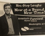 America’s Funniest Home Videos Tv Show Print Ad Tom Bergeron Tpa15 - £4.72 GBP