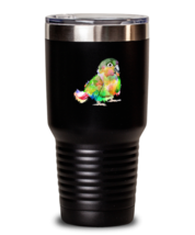 30 oz Tumbler Stainless Steel Insulated Coffee Funny Conure Parrot Bird  - £26.03 GBP