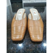 Talbots Brown Women&#39;s Leather Upper Slip On Heeled Closed Toe Shoes Size... - $44.55