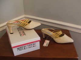 BRAND NEW in box  VINTAGE Mootsies Tootsies Beige Shoes Little Heel 6m - £8.13 GBP