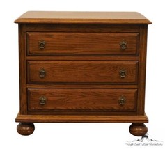 ETHAN ALLEN Royal Charter Solid Oak 26&quot; Chairside Chest / Accent End Table 16... - £641.02 GBP