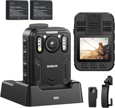 Boblov B4K2 128Gb 4K Body Worn Camera With Gps, Two 3000Mah Batteries For 14-16 - £186.47 GBP