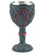 NEW Gothic Decor Gifts Ritual Chalice Ceremonial Dragon Head Goblet Wine... - £31.35 GBP