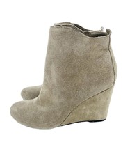 DV Dolce Vita Boots Gracie Tan Suede Leather Wedge Ankle Booties Sz 7.5 SH16 - £38.70 GBP