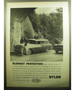 1958 Du Pont Nylon Tires Advertisement - £14.61 GBP