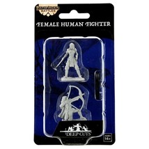 WizKids Pathfinder: Deep Cuts Minis: Human Fighter Female Wave 15 (Unpai... - $8.65