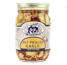 Amish Wedding All-Natural Hot Pickled Garlic 15 Ounces (2 Jars) - £38.88 GBP