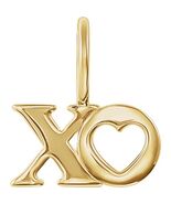 Genuine 14K Yellow Gold 0.56" XO Pendant for Men or Women - $254.00