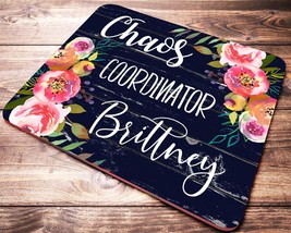 Chaos Coordinator Personalized Mouse Pad, Desk Accessories, Boss Gift, Office De - £11.25 GBP