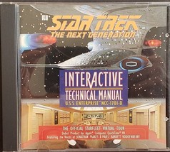 Star Trek Next Generation Interactive Technical Manual USS Enterprise NCC1701D  - £4.67 GBP