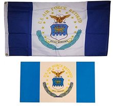 Wholesale Combo Set U.S. USAF Air Force Retired Emblem 3x5 3x5 Flag and Decal  - £7.85 GBP