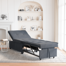  Sofa Bed 3-in-1 Pull-Out Design Dark Grey Velvet - $6,892.51 MXN
