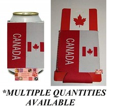 Canada Maple Leaf Can Bottle Koozie Cooler Wrap Insulator Sleeve Jacket Holder - £4.71 GBP+