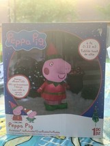 Gemmy Christmas Inflatable Peppa The Pig in Elf Costume - £128.60 GBP