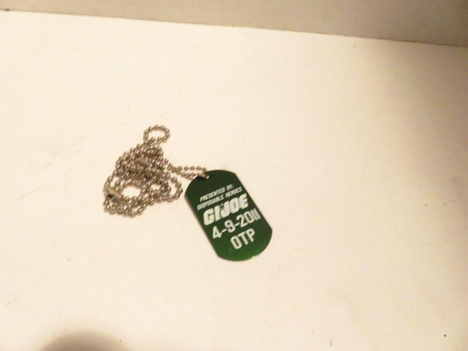 VINTAGE GI JOE-  DOG TAG W/CHAIN- NEW -SR119 - $6.60
