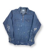 Vintage 50s Genuine Roebucks Sears Sanforized Denim Jean Shirt Sz M Ex C... - £144.06 GBP