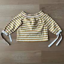 J. CREW Striped Long-Sleeve Off-The-Shoulder Top NWOT - £15.32 GBP