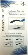  Eyebrow Stencils - 4 Pcs Sassy + Chic - £3.08 GBP