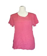 Women&#39;s 100% Silk Size [S] Small Short Sleeve Top T-Shirt SAE334 - $19.00