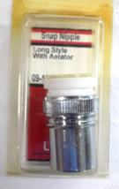 Lasco-Snap Nipple  Long Style with Aerator -MPN- 09-1921 -Chrome Plated ... - $8.75