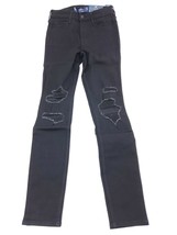 Hollister 5L (W27 L30) High-Rise Jean Super Skinny Black Destroyed - £22.28 GBP