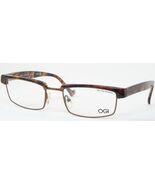 OGI Evolution 9065 407 Marron Demi Lunettes Monture 53-20-145mm (Notes) - $85.98
