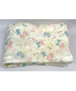 Vintage Satin Quilted Baby Comforter Quilt Crib Blanket Kitten Kitty 34x... - £40.57 GBP