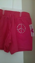 Derek Heart Girl Pink casual elastic waistband cotton blend summer shorts M  804 - £5.51 GBP