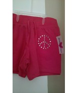 Derek Heart Girl Pink casual elastic waistband cotton blend summer short... - $5.95