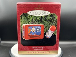 HOWDY DOODY Lunch Box Set Hallmark Keepsake Christmas Ornament Set Therm... - $14.95