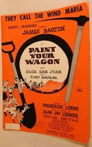 Vintage They Call The Wind Maria Sheet Music Paint Your Wagon 1951 - £4.75 GBP
