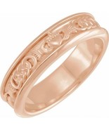 18K Rose Gold Claddagh Band Ring - $3,759.00+