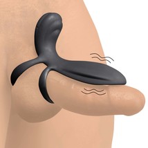 10x Silicone Vibrating Girth Enhancer With Remote Control - £62.10 GBP