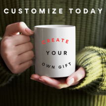 Custom Mug Personalized Text Customizable Image Coffee Both Side Printed Gift - $11.29