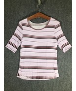 Apt. 9 T Shirt Size M Womens Medium Short Sleeve Regular Fit Top Tee Pur... - $253.64 MXN