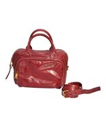 Prada Red Vitello Shine  2-Way Camera bag Bauletto Messenger Handag with strap - €756,63 EUR