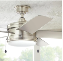 PARTS USED - Fan Blade Only - HDC Portwood 60&quot; Brushed Nickel Ceiling Fan - $6.92