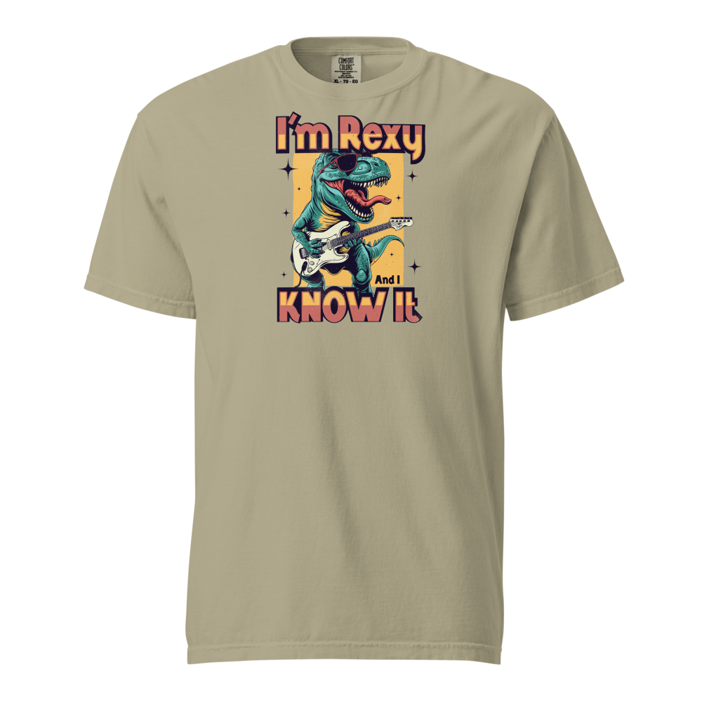 Unisex Garment-Dyed Heavyweight T-Shirt – I’m Rexy (Khaki) Item image 15