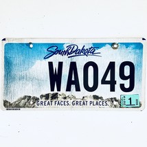 2019 United States South Dakota Great Faces Passenger License Plate WA049 - £14.68 GBP