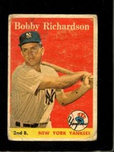 1958 Topps #101 Bobby Richardson Poor Yankees *NY0567 - £6.12 GBP