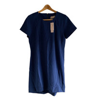 NWT Philosophy Sheath Dress Blue Short Sleeve Size 8 MSRP $78 - £17.93 GBP