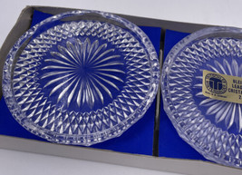 AnnaHutte Bleikristall Coasters Teabag Holders Pinwheel 24% Lead Crystal 3.5&quot; - £22.81 GBP