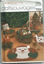 Simplicity Sewing Pattern 7024 Christmas Table Accessories Home Decor  - $13.54