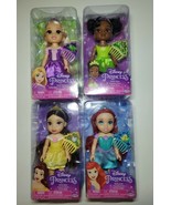 New Ariel Belle Tiana Rapunzel 6&quot; Disney Princess Petite Doll Jakks Paci... - $69.26