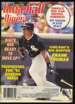 1992 Baseball Digest Chicago White Sox Detroit Tigers New York Yankees  - £2.01 GBP